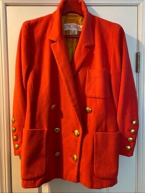 Escada New Virgin Wool Cashgora AngoraWool Made in W Germany Jacket
